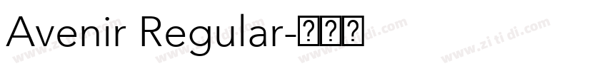 Avenir Regular字体转换